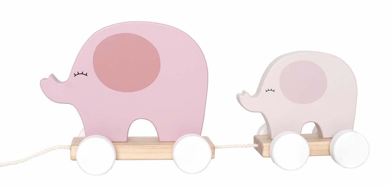 C2514 Dragdjur elefant - Pink-image